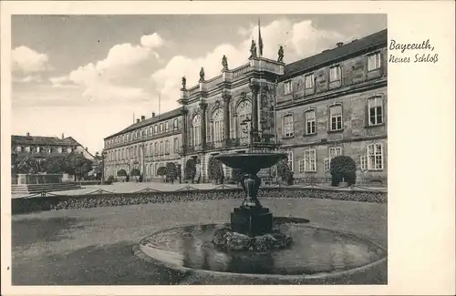 Ansichtskarte Bayreuth Bayreuth, Neues Schloß 1930