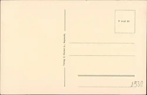 Ansichtskarte Bayreuth Bayreuth, Neues Schloß 1930