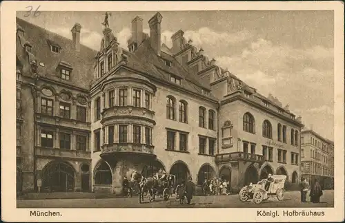 Englschalking-München Stadtteilansicht, Königl. Hofbräuhaus 1920