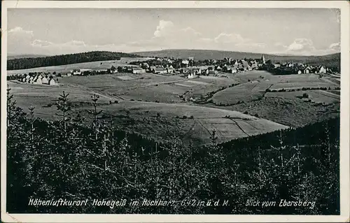 Hohegeiß-Braunlage Umland-Ansicht Panorama-Blick Ebersberg 1934
