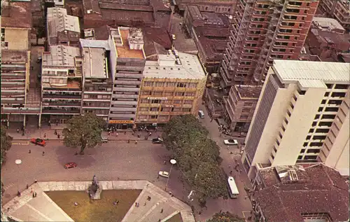 Pereira Vista aérea Plaza de Bolívar Luftbild Aerial View 1975