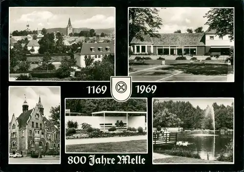 Ansichtskarte Melle MB: Stadt, Park, Anlagen 1969