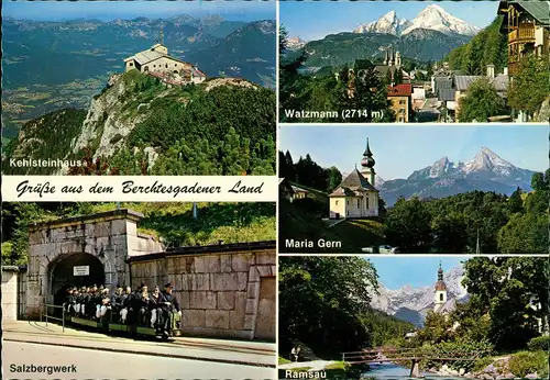 Berchtesgaden Umland- Kehlsteinhaus, Watzmann, Salzbergwerk uvm. 1980
