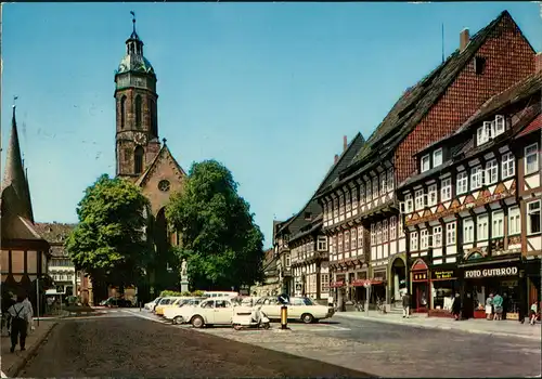 Einbeck Marktplatz, Auto Parkplatz, div. Autos ua. VW Käfer 1973/1971