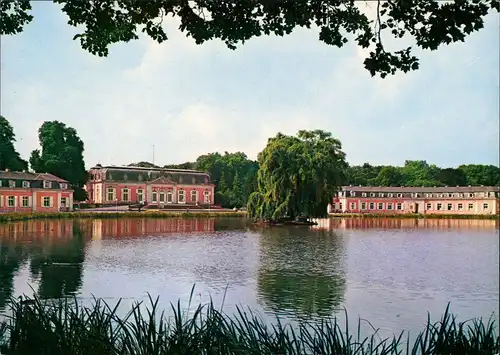 Benrath-Düsseldorf Schloss Gesamtansicht mit Schloss Teich 1975