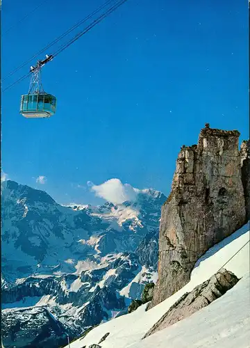 Ansichtskarte Lauterbrunnen Schilthornbahn - Stempel 1984
