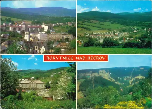 Rochlitz an der Iser Rokytnice nad Jizerou Stadtansichten 4 Ansichten  1980