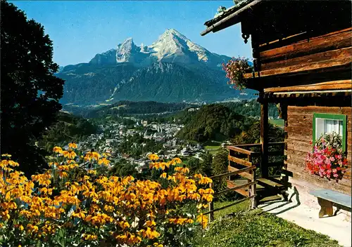 Metzenleiten-Berchtesgaden Hausknechtlehen Metzenleiten Panorama Ansicht 1980