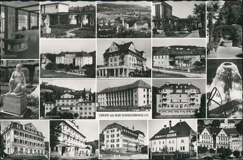 Ansichtskarte Bad Schallerbach Mikroansichten Stadt, Straßen, Gebäude 1965