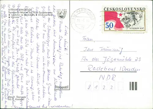 Spindlermühle Špindlerův Mlýn | Spindelmühle Stadtansichten,  ansichten 1986