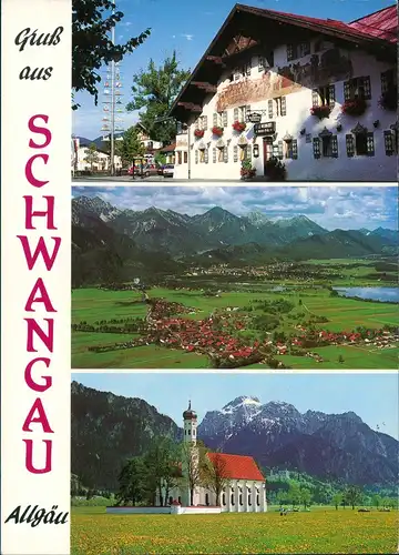 Ansichtskarte Schwangau 3 Bild Haus, Stadt, Umland 1994