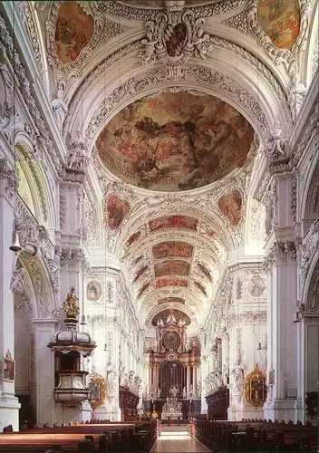 Ansichtskarte Waldsassen Stiftskirche - Innen 1996