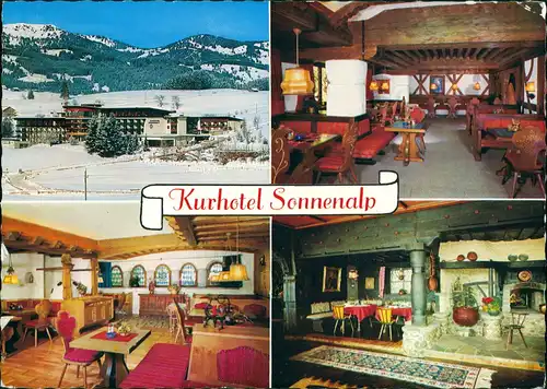 Sonthofen Kurhotel Hotel SONNENALP Oberallgäu 4 Ansichten Mehrbild-AK 1972