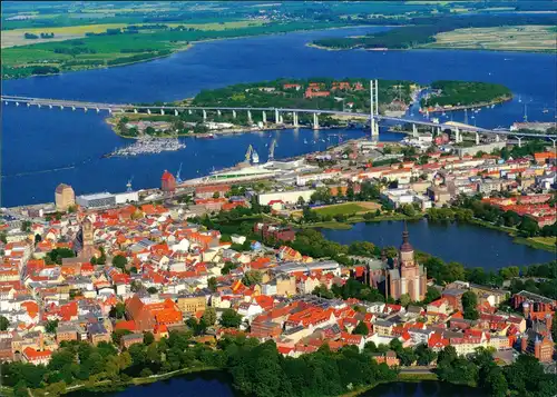 .Mecklenburg-Vorpommern Insel Rügen Rügenbrücke Brücke Luftaufnahme 2015
