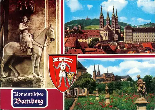 Ansichtskarte Bamberg Romantisches Bamberg 3-Bilder Mehrbild-AK 1980