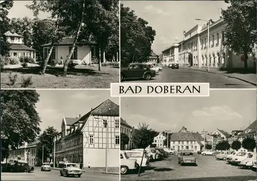Bad Doberan DDR Mehrbild-AK mit Am Kamp, HOG Kurhaus, Neuer Markt uvm. 1973