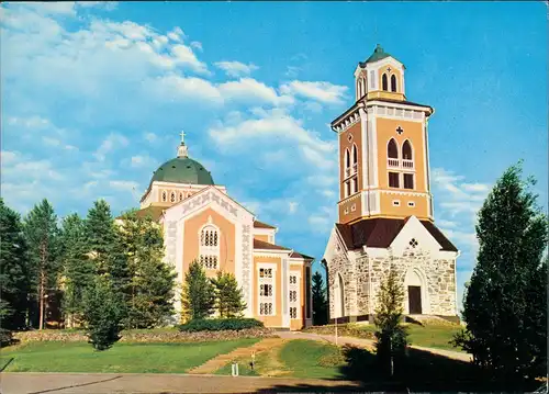 Postcard Kerimäki Maailman suurin puukirkko, 1847 Kirchen Gebäude 1975