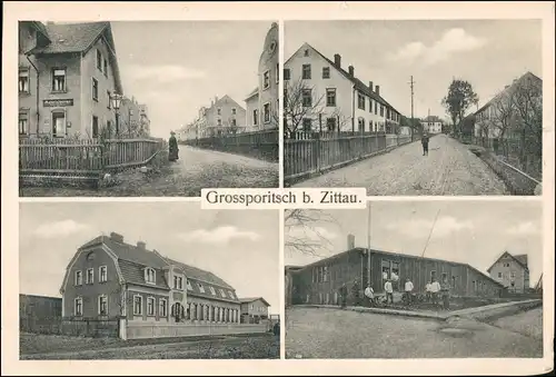Großporitsch Zittau Oberlausitz Reichenau Porajów Bogatynia Straßen 4 Bild 1928