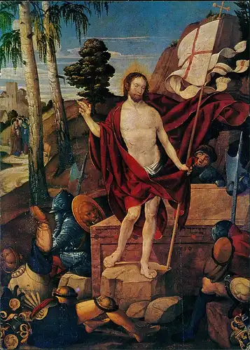 Ansichtskarte  Gemälde Martin Schäfer Auferstehung Christi 1981