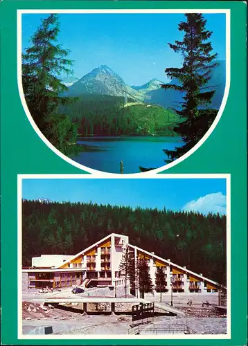 Altschmecks-Vysoké Tatry Starý Smokovec Ótátrafüred Hotel im Winter Umland 1973
