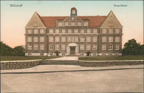 Ansichtskarte Wilsdruff Bürgerschule 1915