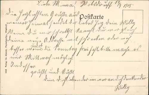 Ansichtskarte Wilsdruff Bürgerschule 1915