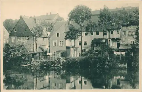 Ansichtskarte Zschopau Am Wasser - Häuser 1922