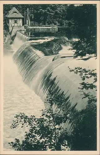 Ansichtskarte Zschopau Bodemer-Wehr 1922
