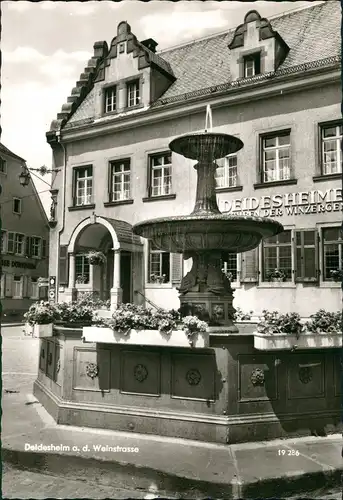 Deidesheim Weinstrasse, Brunnen-Anlage, Gasthaus Deidesheimer Hof 1965