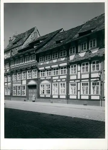 Einbeck Foto-AK Strassen Partie Fachwerkhäuser (vermtl. Einbeck) 1960 Privatfoto
