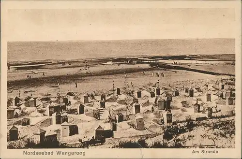 Ansichtskarte Wangerooge Am Strande - Strandleben 1924