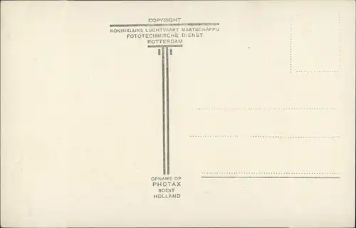 Postkaart Haarzuilens Luftbild "de Haer' Kasteel de Haar 1930