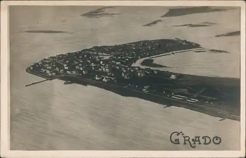 Foto Grado Grau Luftbild 1929 Privatfoto