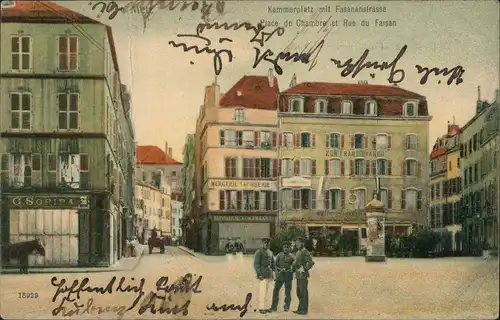 CPA Metz Fasanenstrasse, Kammerplatz 1908