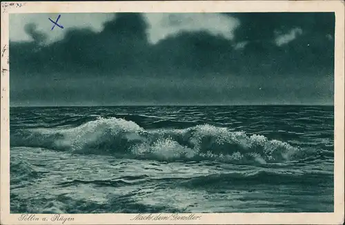 Ansichtskarte Sellin Stimmung nach dem Gewitter 1910