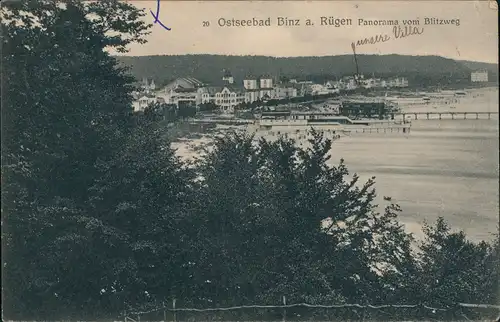Ansichtskarte Sellin Panorama vom Blitzweg 1913