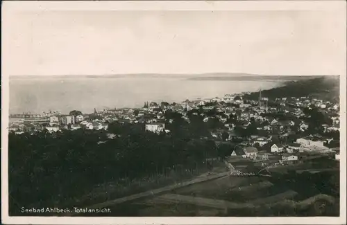 Ansichtskarte Ahlbeck (Usedom) Blick über die Stadt 1928