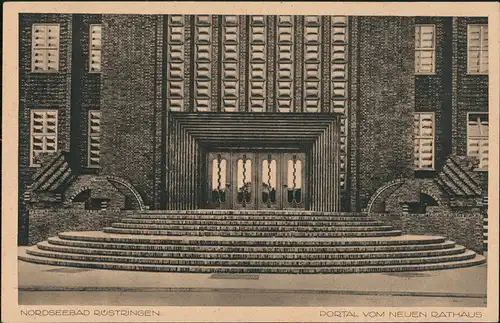 Ansichtskarte Wilhelmshaven Portal - Neues Rathaus 1928