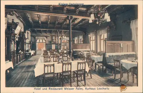 Loschwitz-Dresden Restaurant Weißer Adler Innen Weißer Hirsch 1922