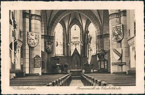 Ansichtskarte Wilhelmshaven Elisabethkirche - Patriotika 1928