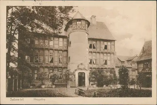 Ansichtskarte Salzwedel Probstey 1928