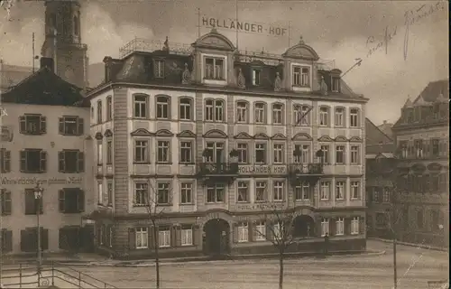 Ansichtskarte Heidelberg Holländer Hof, christliches Hospiz 1927