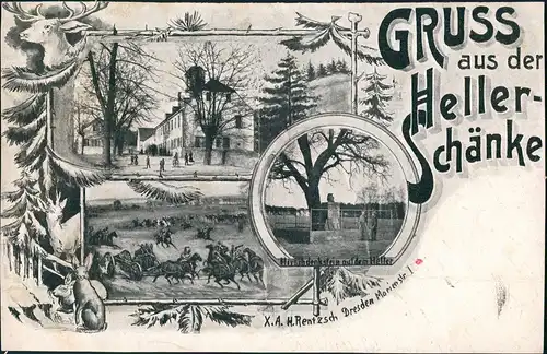 Ansichtskarte Dresden Heller Schänke MB 1906
