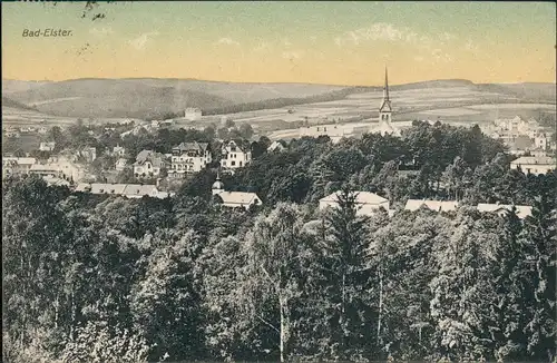 Ansichtskarte Bad Elster Stadtblick coloriert 1929