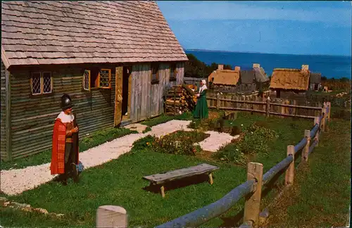 Plymouth  Plantation/COSTUMED GUIDES Pilgrim Housewife Plimoth Plantation 1973