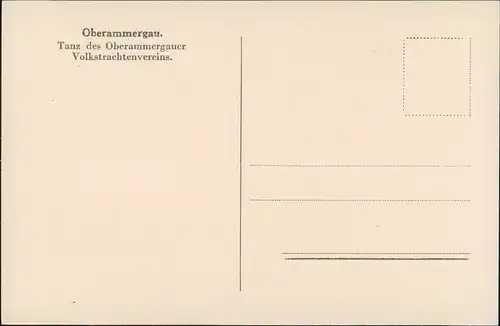 Ansichtskarte Oberammergau Tanz des Oberammergauer Volkstrachtenvereins 1930