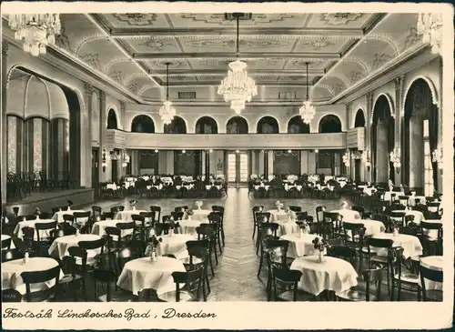 Ansichtskarte Dresden Innenansicht Festsaal Linckesches Bad 1940