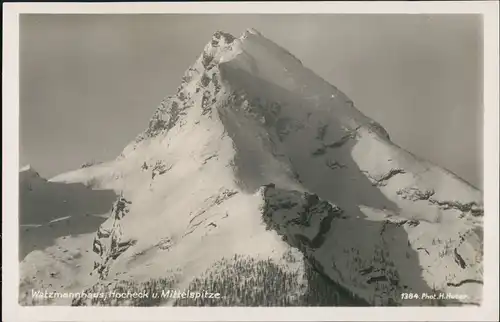 Ansichtskarte Berchtesgaden Watzmannhaus 1932