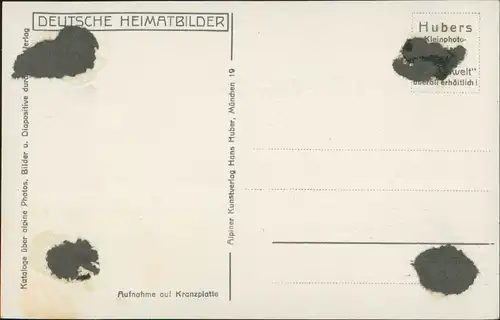 Ansichtskarte Berchtesgaden Watzmann - Bergsteiger Kranzeckplatte 1931