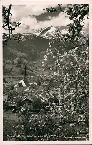 Garmisch-Partenkirchen Panorama-Ansicht, Frühling Stimmungsbild 1940